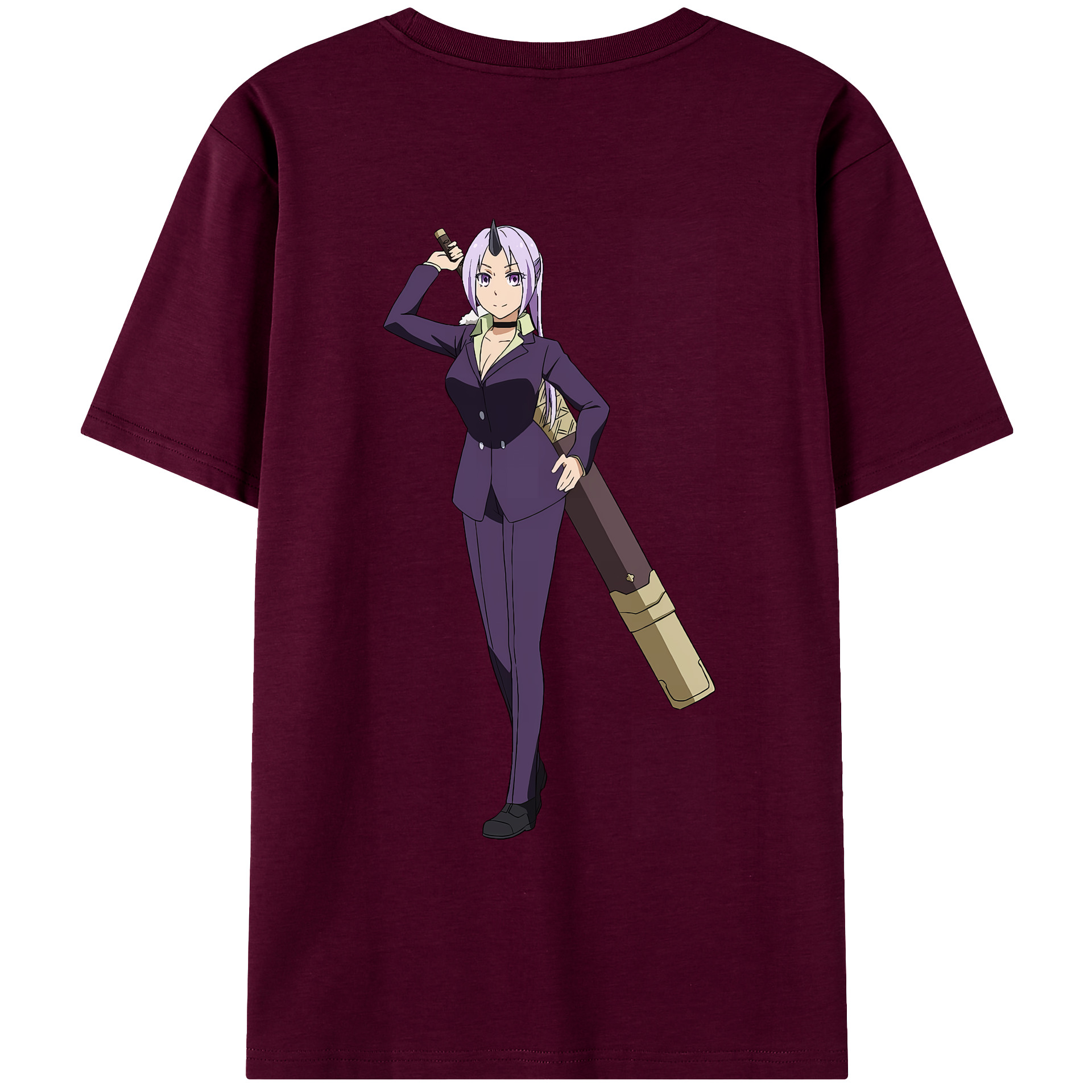 （画像用） 転スラ Regarding Reincarnated to Slime レディース半袖Tシャツ(バックプリント)